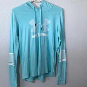 long sleeve under armor shirt with hood